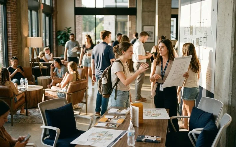 Leasing office busy during summer moving season