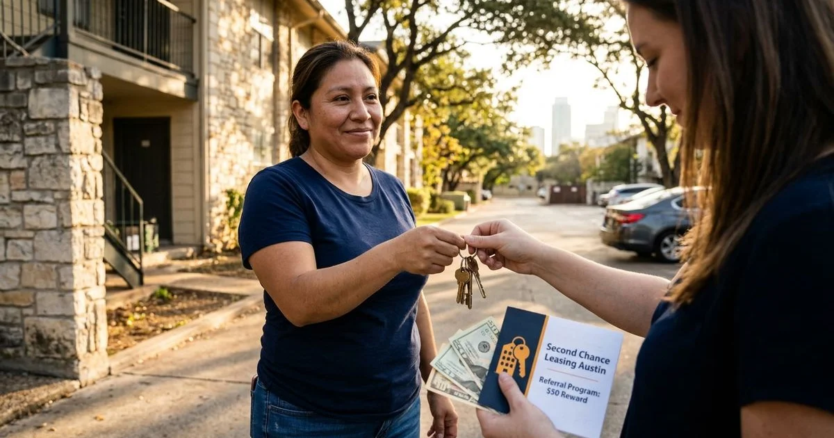 Fort Worth Second Chance Apartments $50 referral reward promotion